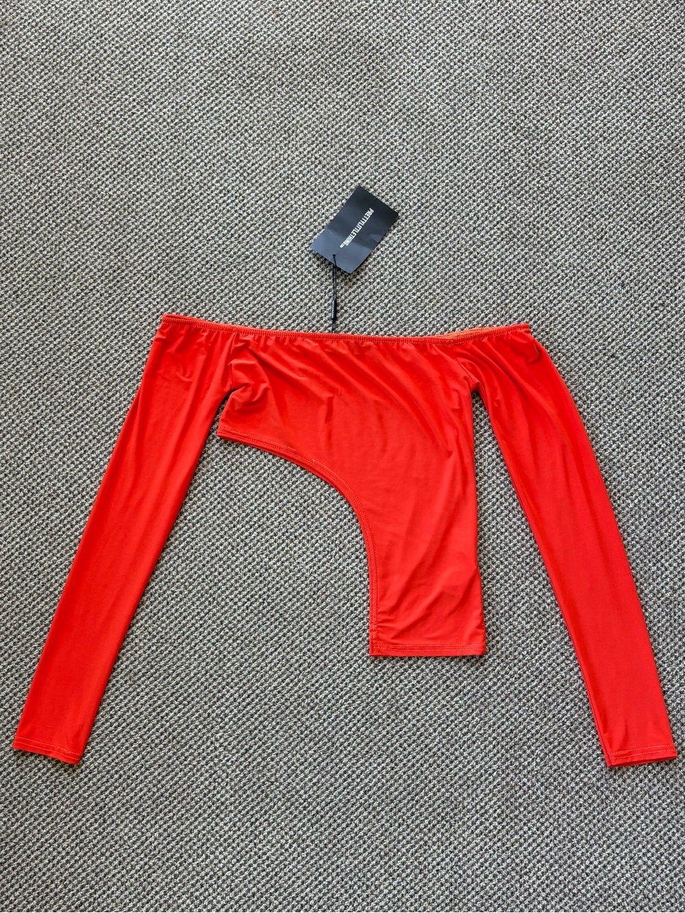 PrettyLittleThing Vibrant Orange Red Top